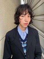 ブランコトレス 鏡島(BLANCO tres) リバースセンターパート/ニュアンスウルフ/ダウンバング/鏡島