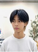 ウルフカット シースルーマッシュウルフ　インナーカラー