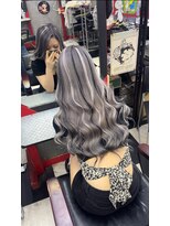 アイスキャンディー(Ice Candy)&nbsp;シルバーカラー＆エクステハイライト、ローライト