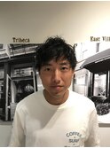 ビシカジパーマ風men'sスタイル