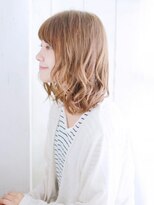ヘアメイク ナル(hair make nalu) ショートバングのニュアンスカールスタイル