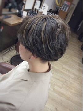 グレースモア(Grace More) （久留米／西原）メンズマッシュ×アッシュグレージュハイライト