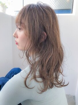 アコロン 吉祥寺(acoron.) 小顔カット×エアリーミディ×イルミナカラー×黒髪×吉祥寺
