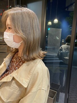 リノショアーズ 日本大通り店(RINOSHORES) 10代20代★大人かわいいダブルカラー明るめミルクティーベージュ