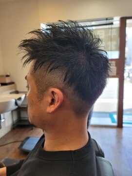 ホットナップス 尼崎店(HotNaps) アップバングツーブロックスタイル