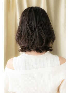 カバーヘア ブリス 上尾西口店(COVER HAIR bliss) シースルーバングアッシュブラックボブウルフY上尾20代30代40代!