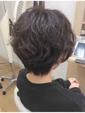 アメイジングヘアー 中沢店(AMAZING HAIR) ハンサムショート×スパイラル/丸みショート/マッシュショート