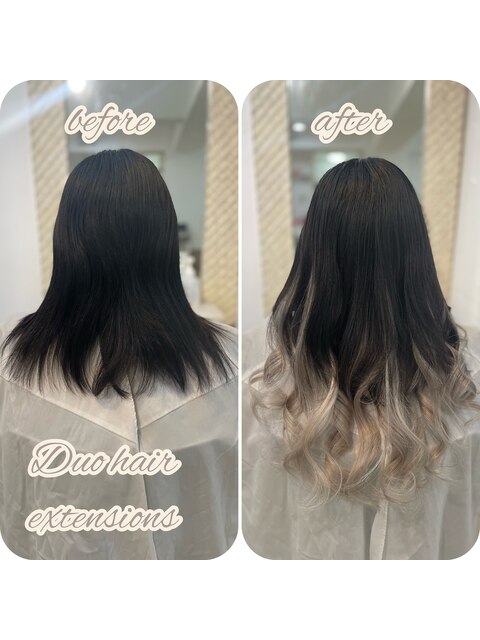 個性的に☆ツートンシルバーロングヘアー☆彡