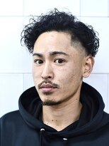 メリケンバーバーショップ コウベ(MERICAN BARBERSHOP KOBE) ツーブロックかきあげパーマ刈り上げ12