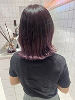 ロンドルーチェ 心斎橋(Lond luce)&nbsp;ダークアッシュ/ミディアムレイヤーカット［髪質改善/縮毛矯正］