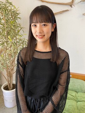 シーバイサイン(sea by Sign) ストレートhair/ワイドバング/ぷつっとカット