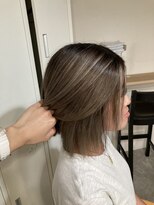 ラフ 難波店(LAFF) #黒髪#ボブルフ#ネビージュ#小顔#ワンレン