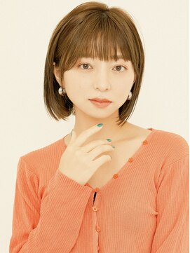 オンク 新宿(onk) 黒髪/グレーベージュ/レイヤーロング/前髪パーマ[新宿駅]