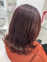 タブーアイ(TABOO.i)&nbsp;切りっぱなし×赤みブラウン