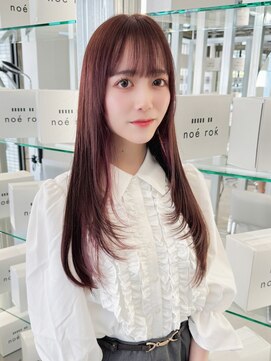 ノエロク 岐阜(noe rok) チェリーレッド韓国レイヤースタイル66