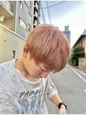 ミルクティーベージュダブルカラーインナーカラーケアブリーチ
