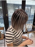 バレイヤージュ×ボブ