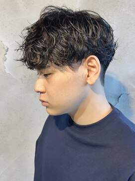 ニアウ 高崎店(Niau) シャドウパーマメンズパーマ韓国風パーマ韓流群馬高崎メンズ眉毛