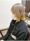 ハイトーン 10代 20代 ブリーチ ダブルカラー グラデーション