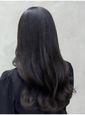 オリーブブラウン×ロング×コテ巻き仕上げ♪