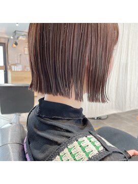 ハート(heart.) #切りっぱなし　#ボブ　#ウエットヘア　#パッっとボブ