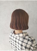 透明感カラー×ショートボブ