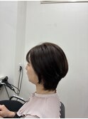 マッシュショート 30代/40代/50代/60代/ダークブラウン