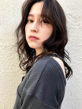 ロフティー 清澄白河(LOFTY) 巻き髪/ミディアム/前髪長め/清澄白河/錦糸町/20代30代40代