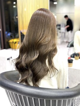 シティ(CITY) ロングレイヤー/ベージュカラー/透明感ベージュ