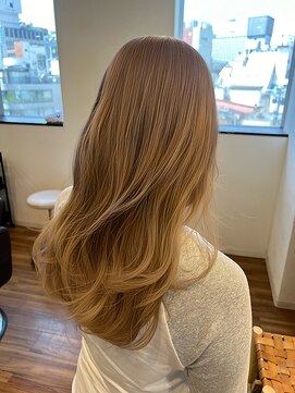 ノラキチジョウジ(NORA KICHIJOJI) 顔周りレイヤーカットシースルーバング耳かけくびれミディアム