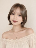 サンド ミュウ 横浜店(sand mieu)&nbsp;オリーブベージュ/韓国/レイヤーカット/ボブ/顔周り/前髪/横浜
