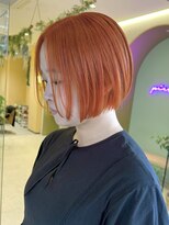 ピクチャー(PICTURE) オレンジ/ダブルカラー/ボブ/ミニボブ/ブリーチ/ショート
