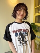 ヒントステーション(HINTSTATION) 〈浅草 半個室〉くるくるパーマ×ニュアンスボブ