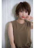 マニッシュな中にも女性らしさを◎ニュアンスショートスタイル
