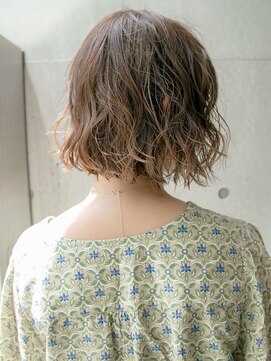 ルティア 池袋(Lutia) ゆるふわベージュボブスタイル