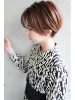 カライング(ing) 大人可愛い20代30代40代黒髪前下がりショートボブ丸みショート◎