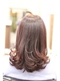 レディースのセミロング