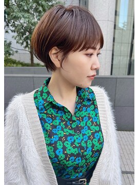 ワン バイ ジエクト(One by The Ect) くびれショート×マッシュショート×ミルクティアッシュ