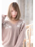 素髪風Aラインボブ