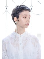 ヘアアンドメイク エジェリ(hair&make egerie) オン眉前髪ベリーショート・インナーカラー