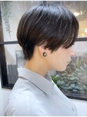 《knit銀座》大人黒髪20代30代40代ハンサムショート丸み前下がり
