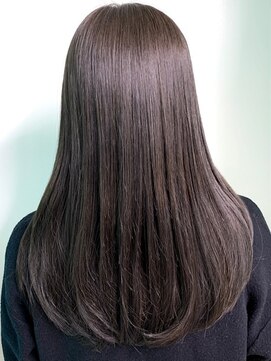 ヘアジーナ(Hair Jina) カーキーグレージュ/ロング/ストレートスタイル