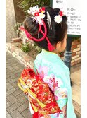 お祝い七五三日本髪