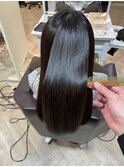 【酸性縮毛矯正】美髪再生酸熱ケアストレート@白金