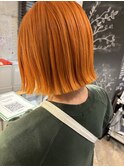 20代/30代/40代/オレンジカラー/ボブ/ニュアンスカラー