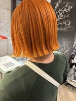 ヌーバイアンドライフ(NU. by and life) 20代/30代/40代/オレンジカラー/ボブ/ニュアンスカラー