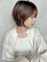 スリー(Th:ree)&nbsp;ショートカット×ひし形ショートボブ×前髪あり30代40代 s04