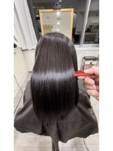 シェリー(Cherie) カット×メテオカラー(オリーブ＋白髪染め)