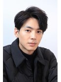 大人かきあげヘア 刈り上げ アップバング