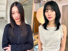 【矯正ストレート】ケア成分を配合した薬剤でダメージレスで、"地毛風"の自然なストレートヘアに